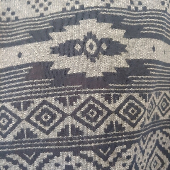 Lucky Brand Southwestern Asymmetric Moto Zip up Jacket Medium Aztec - Picture 12 of 12